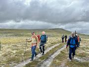 Lettgått terreng 2: Knut, Ulf og Jonas nærmest kamera.